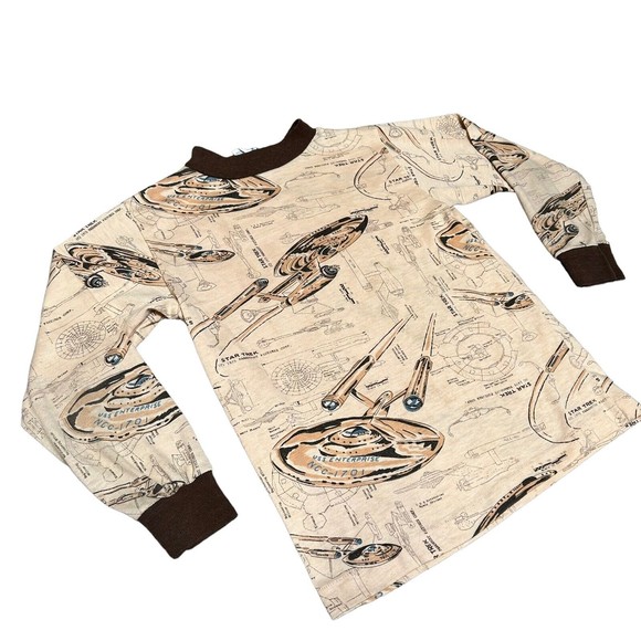 Star Trek Extremely Rare Vintage 1970's Brown Long Sleeve Shirt Toddler Size 10 - Picture 12 of 12